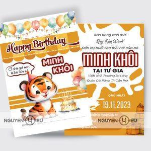 Thiệp sinh nhật Hiếu Nguyễn thiết kế